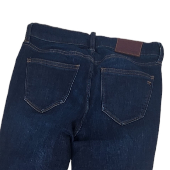 Madewell Alley Straight Leg Jeans Size 25 Dark Blue Mid Rise Slim Fit. - Picture 7 of 10